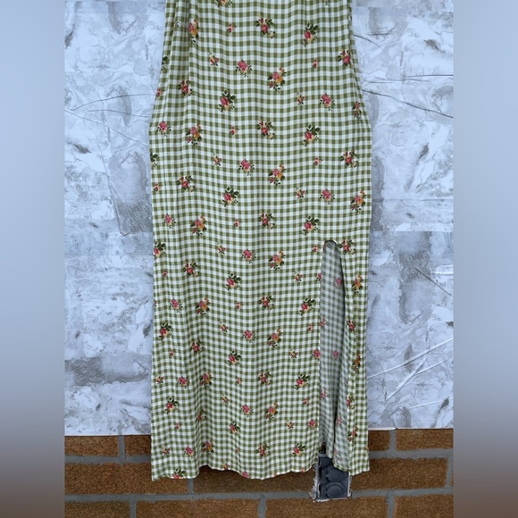 Reformation Crimini Dress in Patio green floral print size 6 - Picture 7 of 13